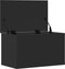 vidaXL - Opbergbox - 60x35x35 - cm - bewerkt - hout - zwart