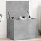 vidaXL - Opbergbox - 60x42x46 - cm - bewerkt - hout - betongrijs