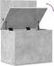 vidaXL - Opbergbox - 60x42x46 - cm - bewerkt - hout - betongrijs