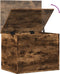 vidaXL - Opbergbox - 60x42x46 - cm - bewerkt - hout - gerookt - eikenkleurig