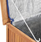 vidaXL - Opbergbox - 60x50x58 - cm - massief - teakhout