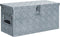 vidaXL - Opbergbox - 70x31x27 - cm - aluminium - zwart