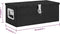 vidaXL - Opbergbox - 70x31x27 - cm - aluminium - zwart