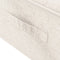vidaXL - Opbergbox - 70x40x18 - cm - stof - crèmekleurig