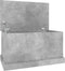 vidaXL - Opbergbox - 70x40x38 - cm - bewerkt - hout - betongrijs