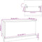 vidaXL - Opbergbox - 70x40x38 - cm - bewerkt - hout - betongrijs