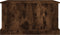 vidaXL - Opbergbox - 70x40x38 - cm - bewerkt - hout - gerookt - eikenkleurig
