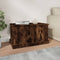 vidaXL - Opbergbox - 70x40x38 - cm - bewerkt - hout - gerookt - eikenkleurig