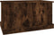 vidaXL - Opbergbox - 70x40x38 - cm - bewerkt - hout - gerookt - eikenkleurig
