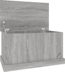 vidaXL - Opbergbox - 70x40x38 - cm - bewerkt - hout - grijs - sonoma - eikenkleurig