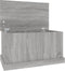 vidaXL - Opbergbox - 70x40x38 - cm - bewerkt - hout - grijs - sonoma - eikenkleurig