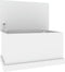 vidaXL - Opbergbox - 70x40x38 - cm - bewerkt - hout - hoogglans - wit