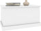 vidaXL - Opbergbox - 70x40x38 - cm - bewerkt - hout - hoogglans - wit