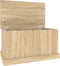 vidaXL - Opbergbox - 70x40x38 - cm - bewerkt - hout - sonoma - eikenkleurig