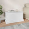 vidaXL - Opbergbox - 70x40x38 - cm - bewerkt - hout - wit