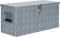 vidaXL - Opbergbox - 80x39x30 - cm - aluminium - zwart