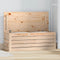 vidaXL - Opbergbox - 89x36,5x33 - cm - massief - grenenhout
