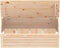 vidaXL - Opbergbox - 89x36,5x33 - cm - massief - grenenhout
