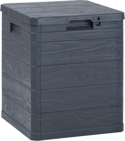 vidaXL - Opbergbox - 90 - L - antraciet