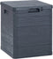 vidaXL - Opbergbox - 90 - L - antraciet