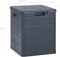 vidaXL - Opbergbox - 90 - L - antraciet