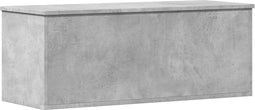 vidaXL - Opbergbox - 90x35x35 - cm - bewerkt - hout - betongrijs