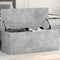 vidaXL - Opbergbox - 90x35x35 - cm - bewerkt - hout - betongrijs