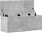 vidaXL - Opbergbox - 90x35x35 - cm - bewerkt - hout - betongrijs