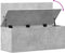 vidaXL - Opbergbox - 90x35x35 - cm - bewerkt - hout - betongrijs