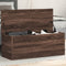 vidaXL - Opbergbox - 90x35x35 - cm - bewerkt - hout - bruin - eikenkleur
