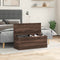 vidaXL - Opbergbox - 90x35x35 - cm - bewerkt - hout - bruin - eikenkleur