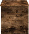 vidaXL - Opbergbox - 90x35x35 - cm - bewerkt - hout - gerookt - eikenkleurig