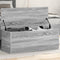 vidaXL - Opbergbox - 90x35x35 - cm - bewerkt - hout - grijs - sonoma - eikenkleurig