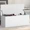vidaXL - Opbergbox - 90x35x35 - cm - bewerkt - hout - wit