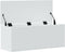 vidaXL - Opbergbox - 90x35x35 - cm - bewerkt - hout - wit