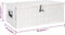 vidaXL - Opbergbox - 90x47x33,5 - cm - aluminium - zilverkleurig