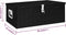 vidaXL - Opbergbox - 90x47x33,5 - cm - aluminium - zwart