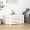 vidaXL - Opbergbox - 91x40,5x42 - cm - massief - grenenhout - grijs