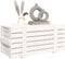 vidaXL - Opbergbox - 91x40,5x42 - cm - massief - grenenhout - grijs