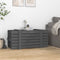vidaXL - Opbergbox - 91x40,5x42 - cm - massief - grenenhout - grijs