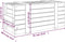 vidaXL - Opbergbox - 91x40,5x42 - cm - massief - grenenhout - honingbruin