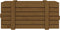 vidaXL - Opbergbox - 91x40,5x42 - cm - massief - grenenhout - honingbruin