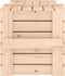vidaXL - Opbergbox - 91x40,5x42 - cm - massief - grenenhout