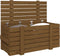 vidaXL - Opbergbox - 91x40,5x42 - cm - massief - grenenhout - honingbruin