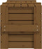 vidaXL - Opbergbox - 91x40,5x42 - cm - massief - grenenhout - honingbruin