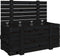 vidaXL - Opbergbox - 91x40,5x42 - cm - massief - grenenhout - zwart