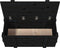 vidaXL - Opbergbox - 91x40,5x42 - cm - massief - grenenhout - zwart