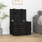 vidaXL - Opbergbox - 91x40,5x42 - cm - massief - grenenhout - zwart