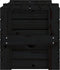 vidaXL - Opbergbox - 91x40,5x42 - cm - massief - grenenhout - zwart