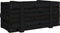 vidaXL - Opbergbox - 91x40,5x42 - cm - massief - grenenhout - zwart